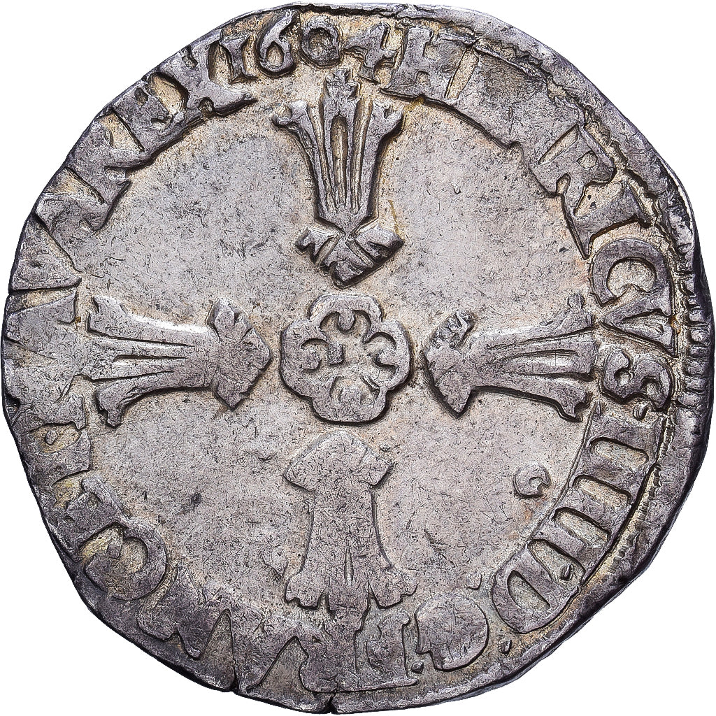 France, Henri IV, Quart Ecu, 1604, Rennes, Argent, TTB, Duplessy:1224