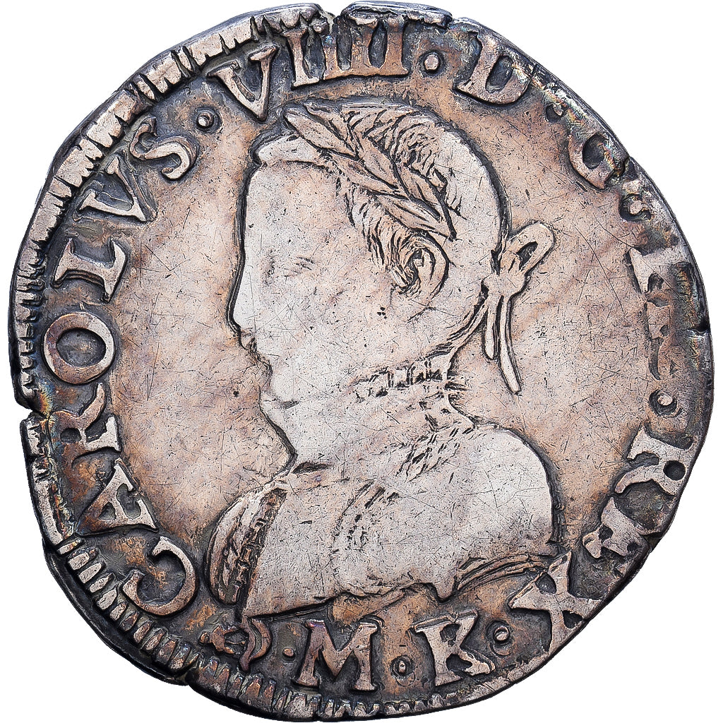 Francia, Charles IX, Teston, 1563, Bordeaux, Argento, MB+, Duplessy:1063