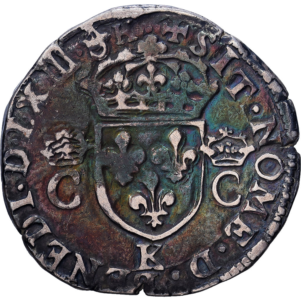 Francia, Charles IX, Teston, 1563, Bordeaux, Argento, MB+, Duplessy:1063