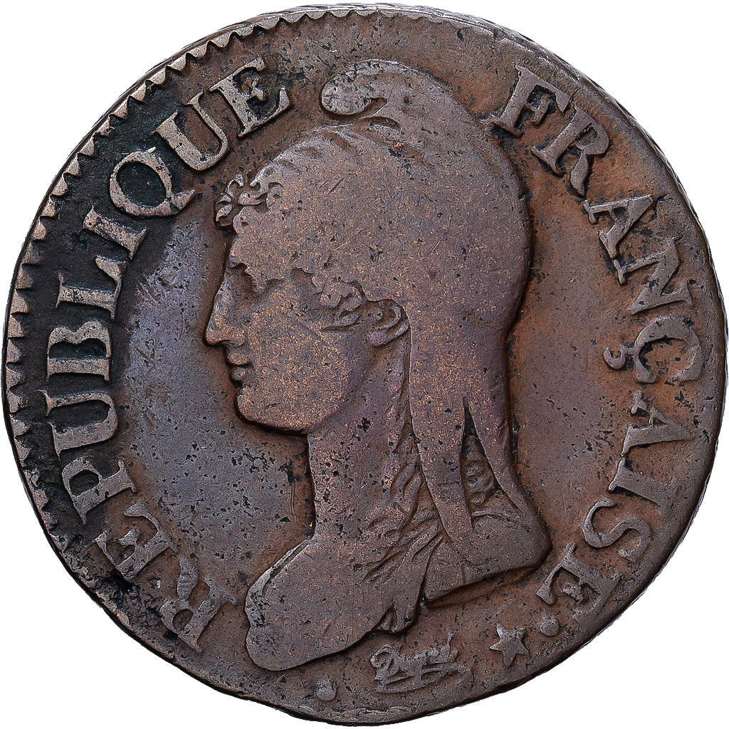 France, Directoire, 5 Centimes, AN 7, Paris, Cuivre, TB, Gadoury:126