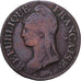 Frankreich, Directoire, 5 Centimes, AN 8, Paris, Kupfer, S+
