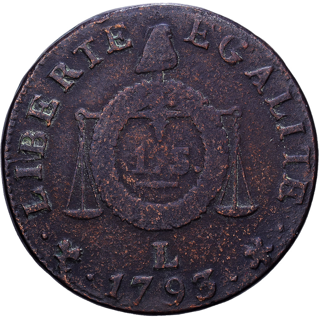 Frankreich, Convention, Sol à la balance Françoise, 1793 / AN II, Bayonne