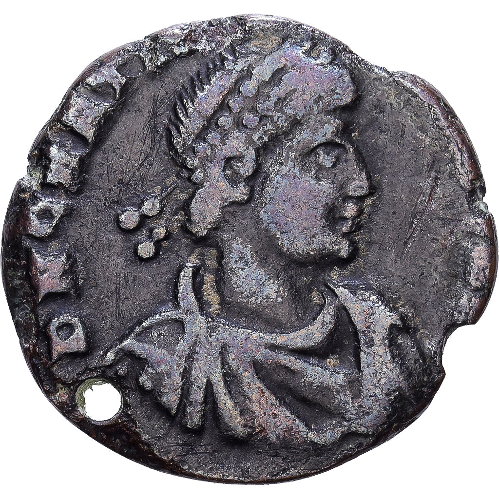Roman Empire, Gratian, Ae, 367-375, Lugdunum, Bronze, VF(20-25), RIC:21b