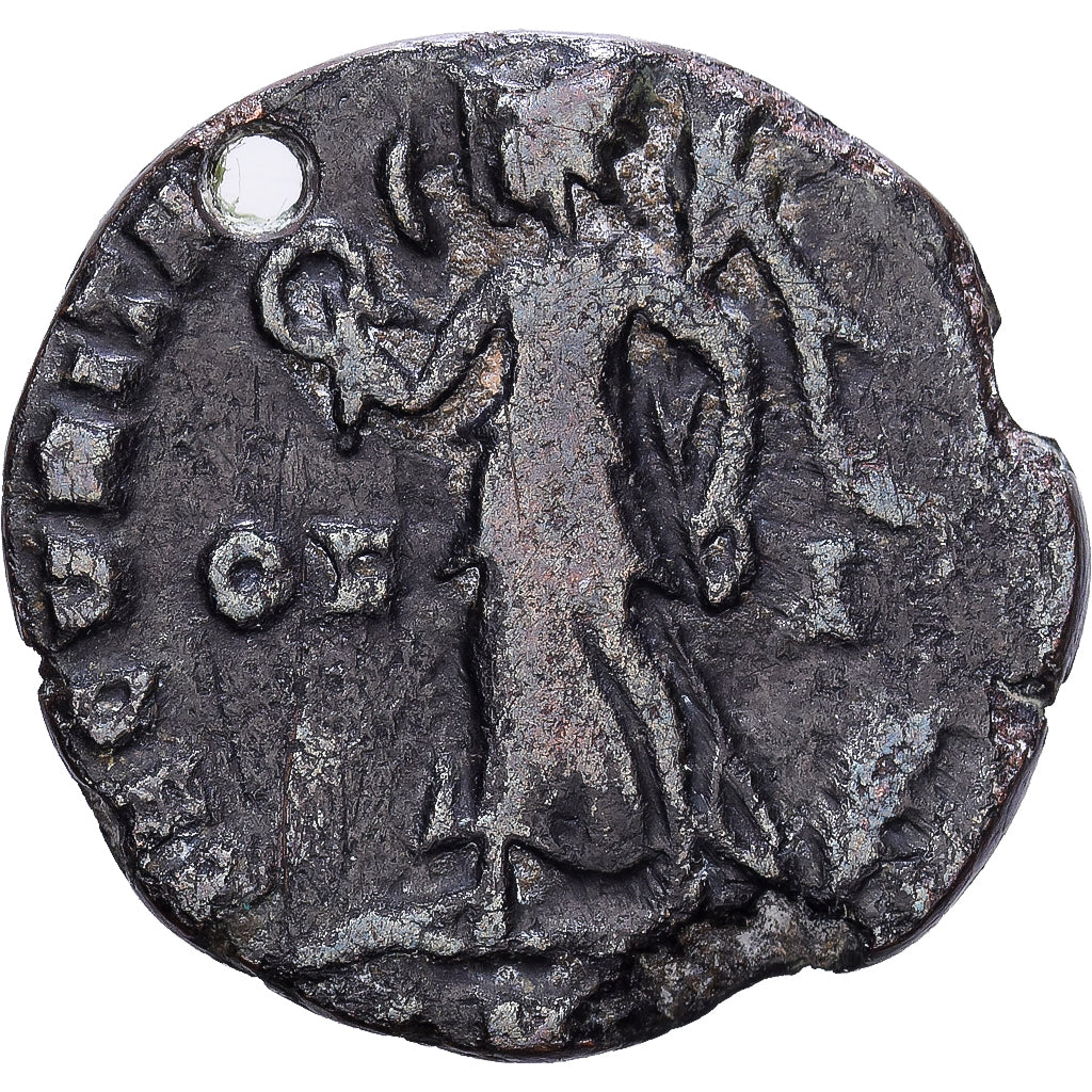 Roman Empire, Gratian, Ae, 367-375, Lugdunum, Bronze, VF(20-25), RIC:21b
