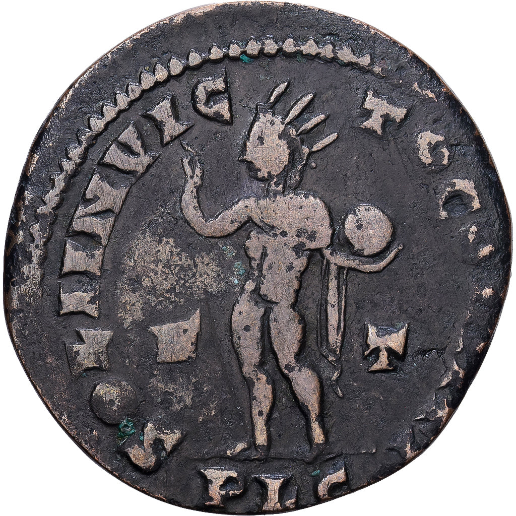 Roman Empire, Constantine I, Ae, 309-310, Lugdunum, Bronze, F(12-15), RIC:310