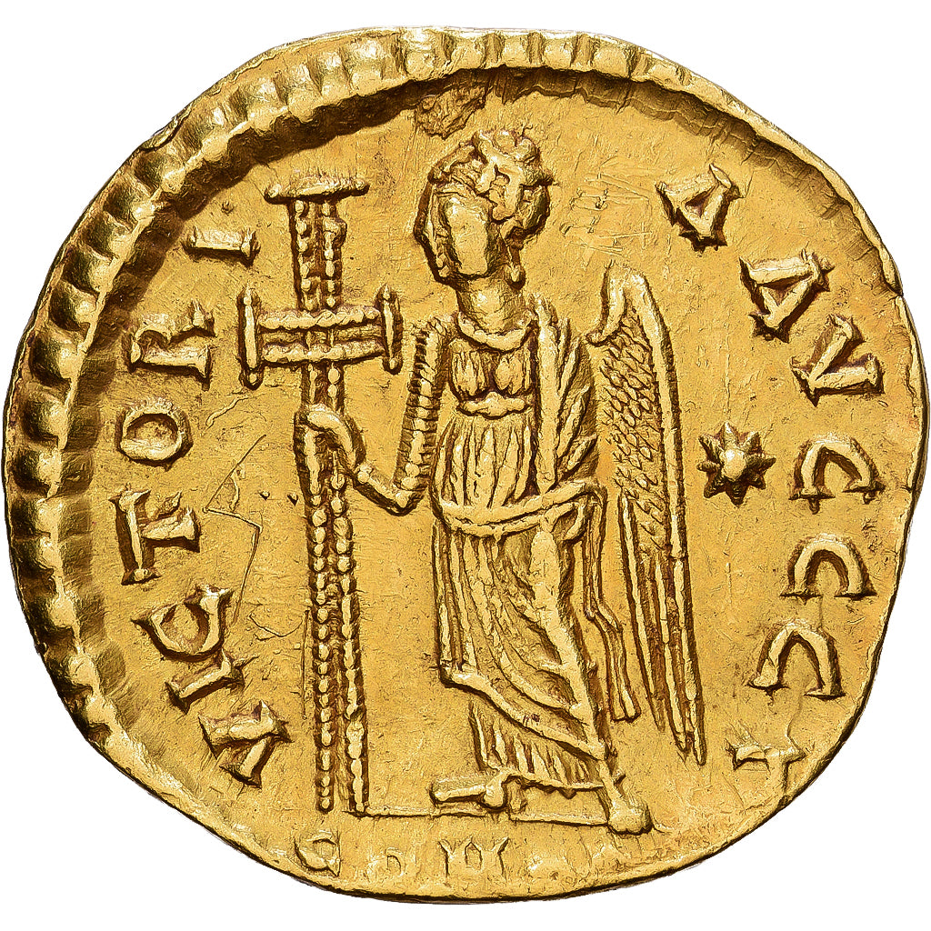 Byzantine Empire, Anastasius I, Solidus, 491-518, Constantinople, Oro, MBC