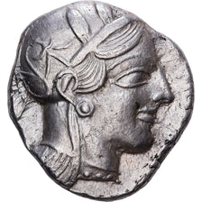 Attyka, Tetradrachm, ca. 454-404 BC, Athens, Srebro, AU(50-53), SNG-Cop:31-40