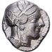 Attyka, Tetradrachm, ca. 454-404 BC, Athens, Srebro, AU(50-53), SNG-Cop:31-40