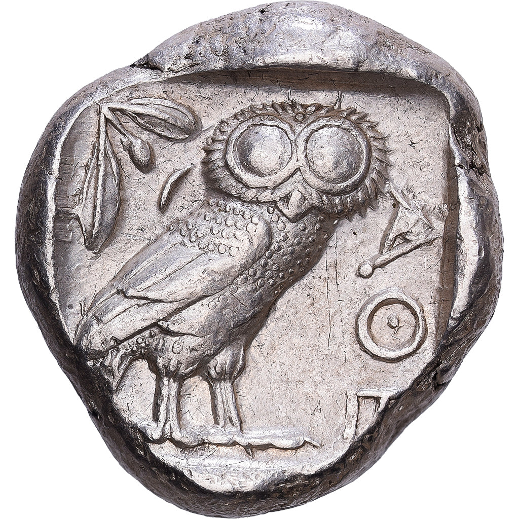 Attyka, Tetradrachm, ca. 454-404 BC, Athens, Srebro, AU(50-53), SNG-Cop:31-40