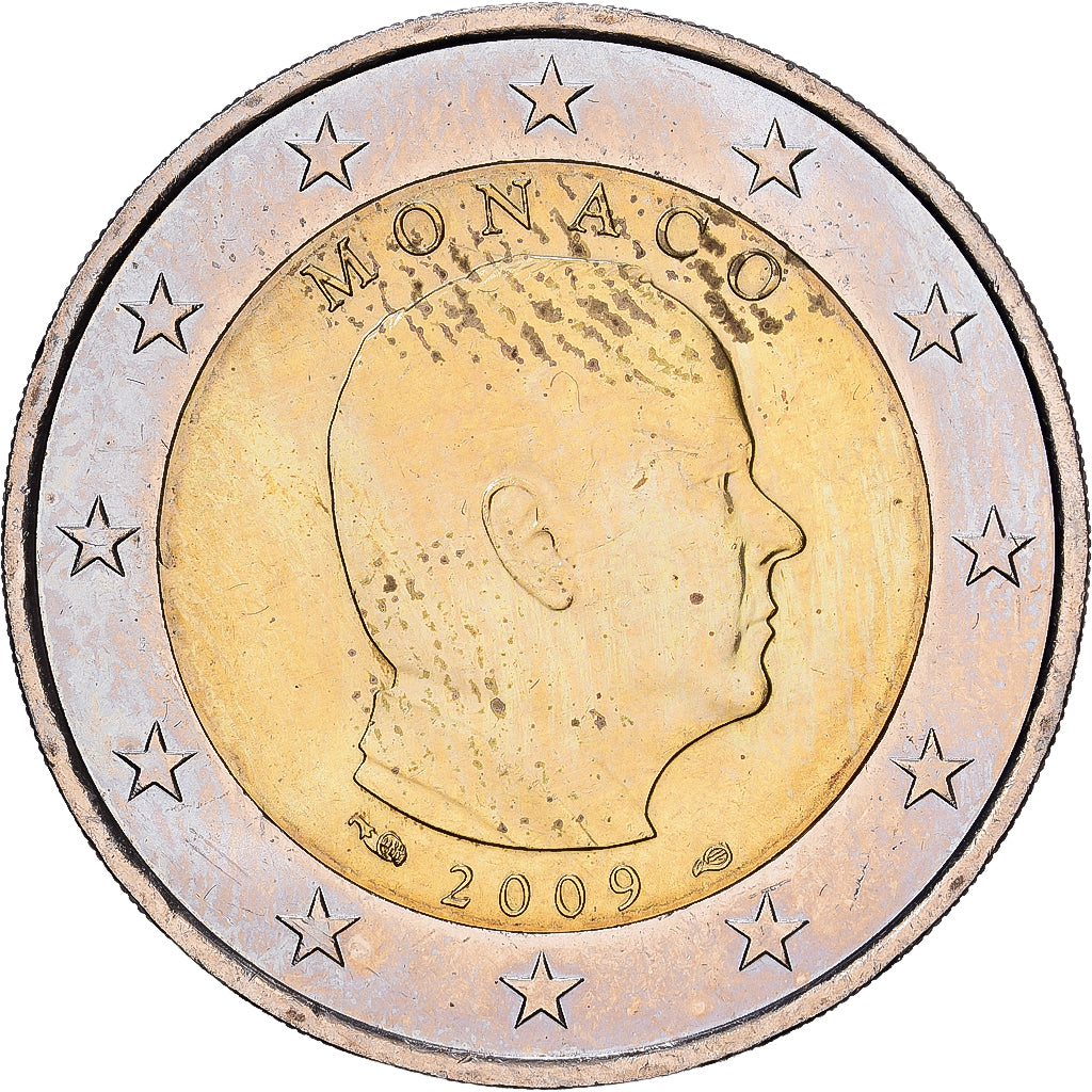 Monaco, Albert II, 2 Euro, 2009, MDP, Bi-Metallic, UNZ, KM:195