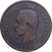 Frankrijk, Napoleon III, 10 Centimes, 1855, Lille, Bronzen, FR, Gadoury:248
