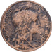 France, 10 Centimes, Daniel-Dupuis, 1914, MDP, Bronze, TB, Gadoury:277