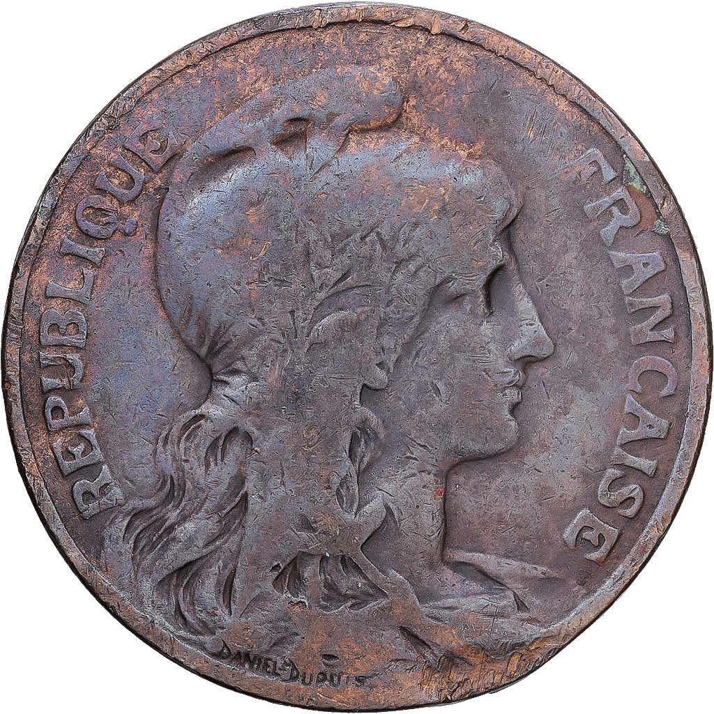 Frankreich, 10 Centimes, Daniel-Dupuis, 1911, MDP, Bronze, S, Gadoury:277