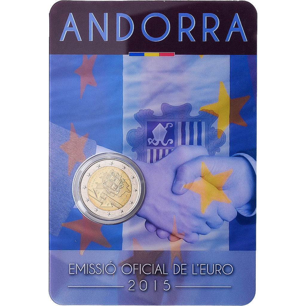 Andorra, 2 Euro, Customs Agreement, 2015, MDP, Bimetálico, MS(65-70), KM:530