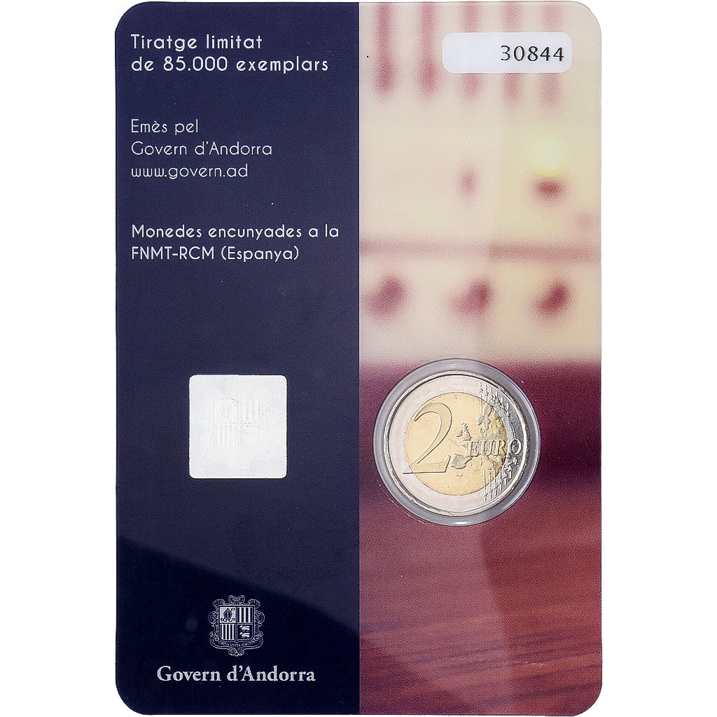 Andorra, 2 Euro, Radio and Television of Andorra, 2016, Madrid, Bimetálico