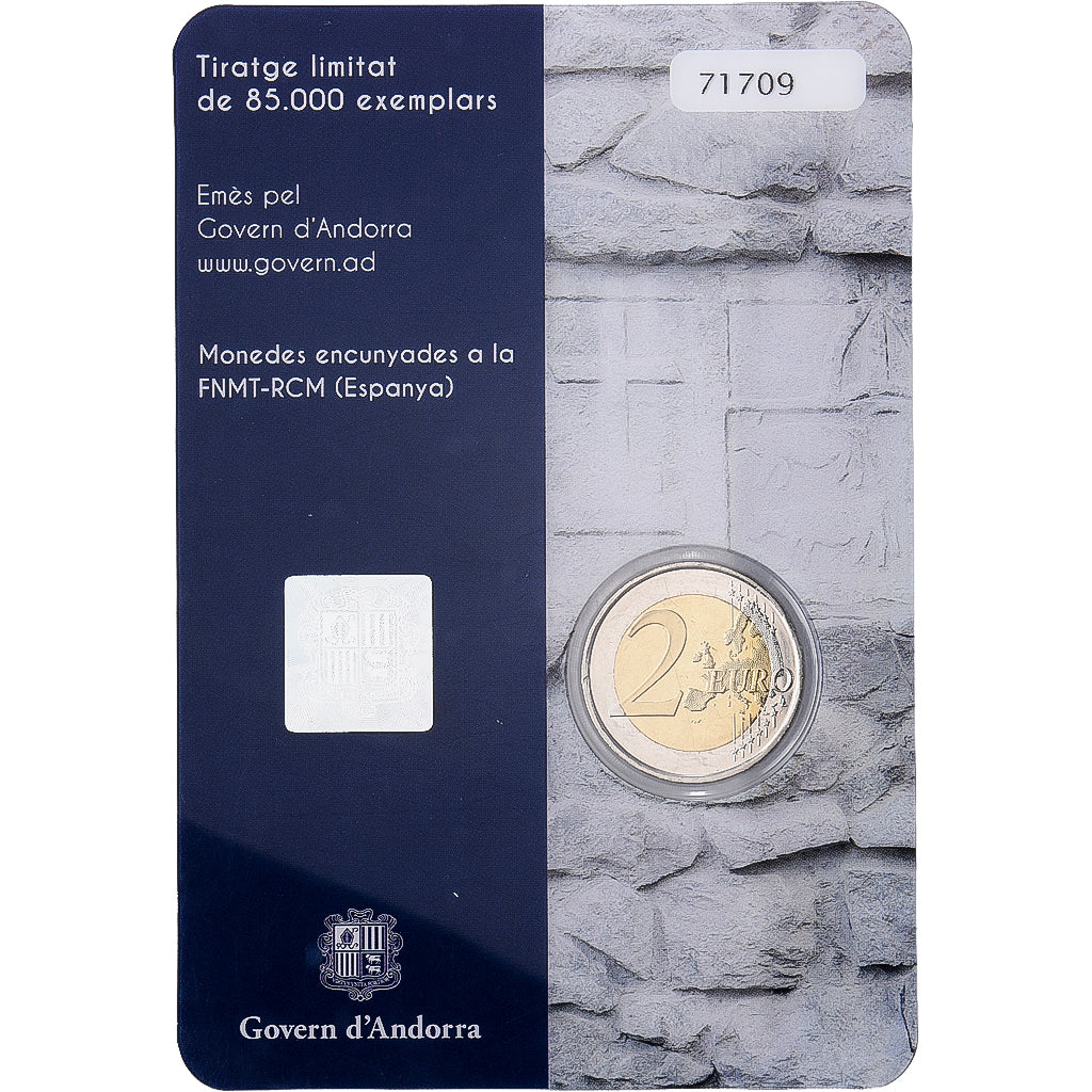 Andorra, 2 Euro, New Reform, 2016, Madrid, Bimetálico, MS(65-70), KM:531