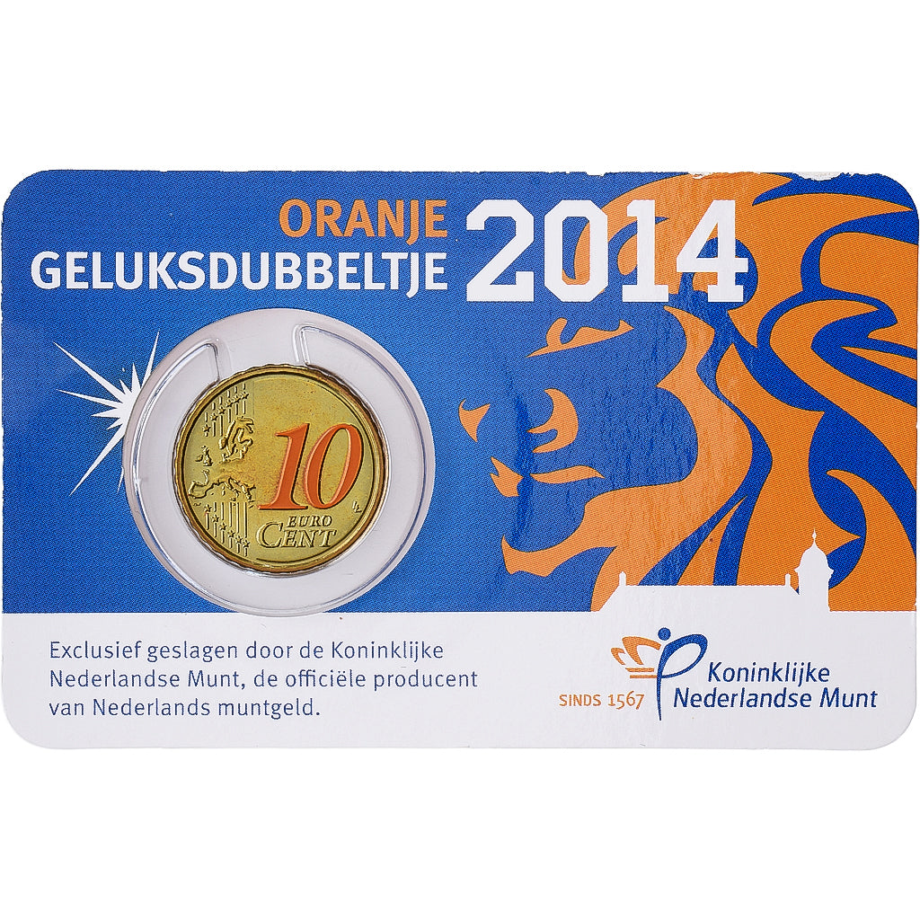 Niederlande, Willem-Alexander, 10 Euro Cent, Colorized, 2014, Royal Dutch Mint
