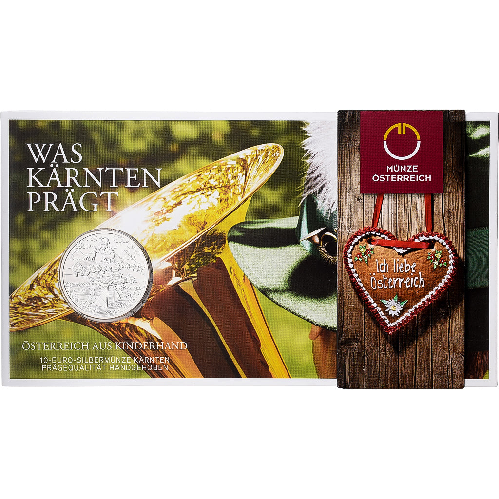 Austria, 10 Euro, Austria by its children - Kärnten, 2012, Vienna, Argento, FDC