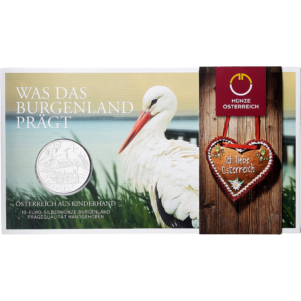 Autriche, 10 Euro, l'Autriche par ses enfants - Burgenland, 2015, Vienne, Argent