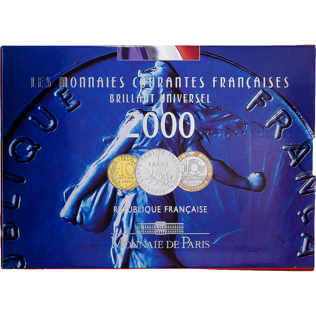 Francia, Coffret 1 c. à 20 frs., 2000, MDP, Série BU, Sin información, FDC