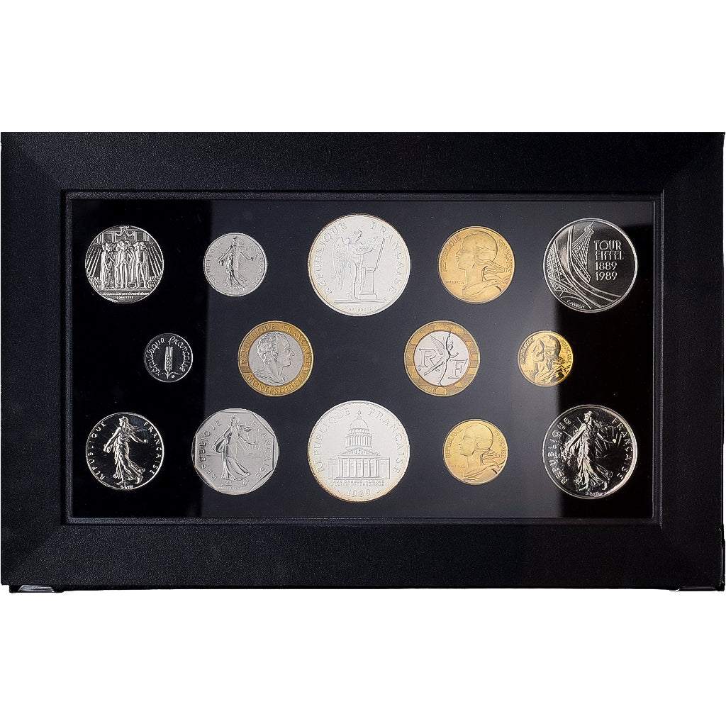 Frankreich, Coffret 1 c. à 100 frs., 1989, MDP, série FDC, STGL