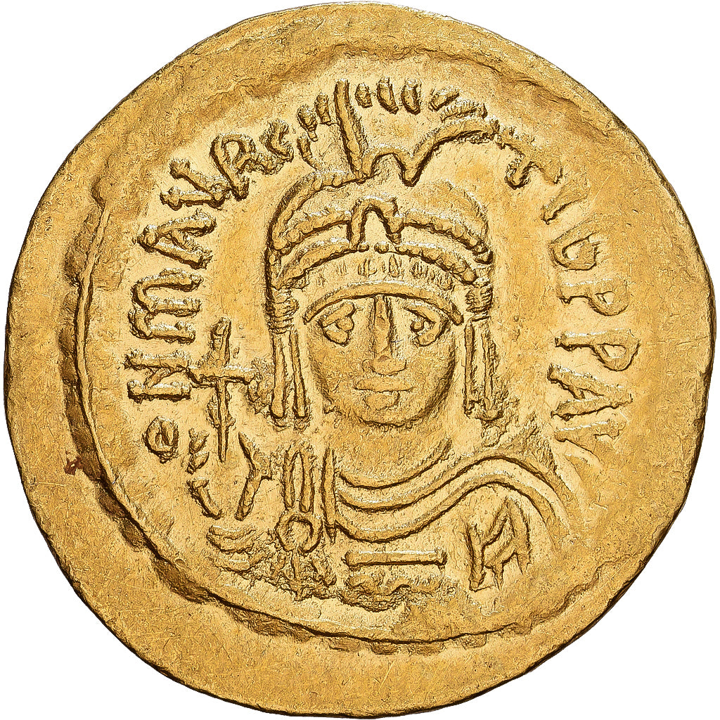 Byzantine Empire, Maurice Tiberius, Solidus, 583-602, Constantinople, Gold, SS+