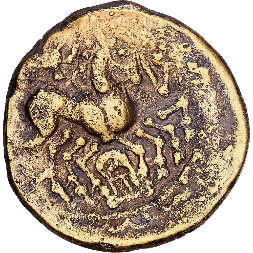 Gaul, Carnutes, Statère à la lyre, Ist century BC, Gold, SS, Delestrée:2531