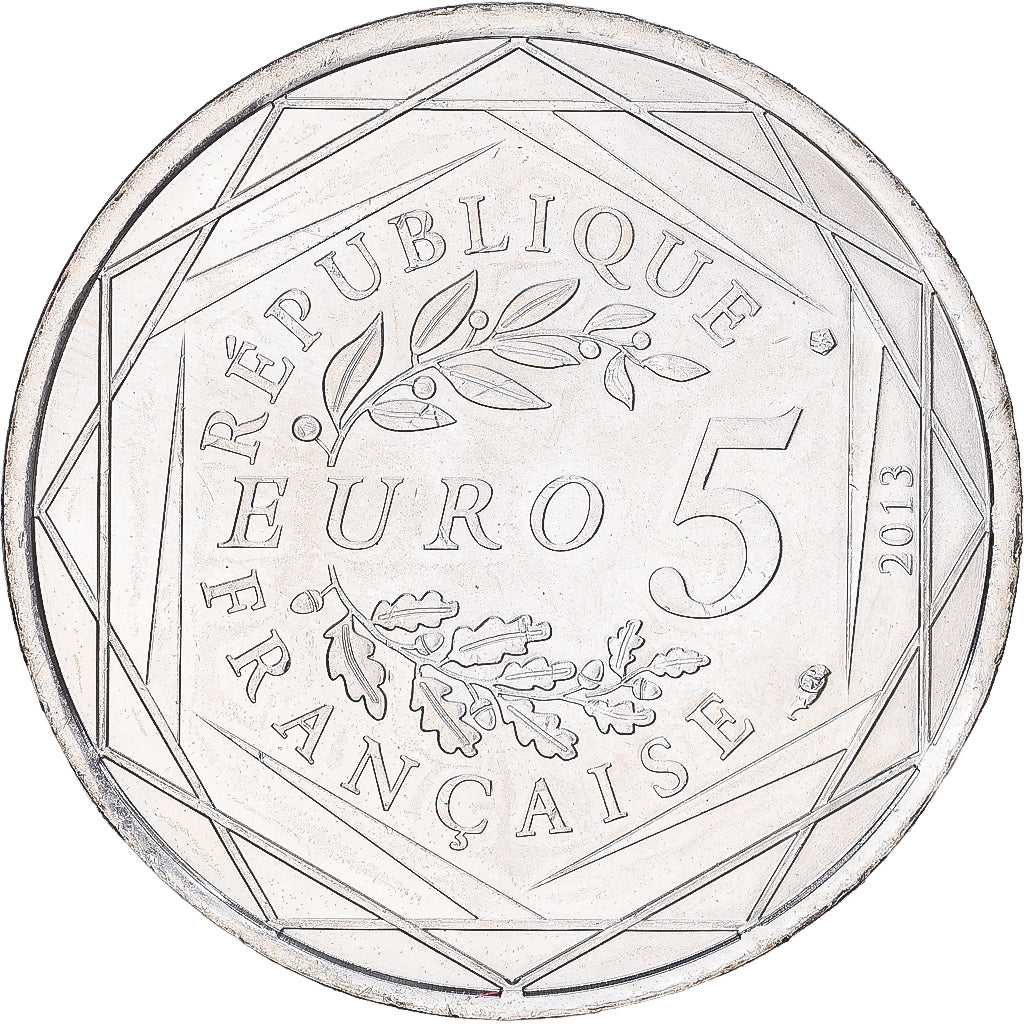 France, 5 Euro, Liberté, 2013, MDP, Billon, SPL, KM:1758