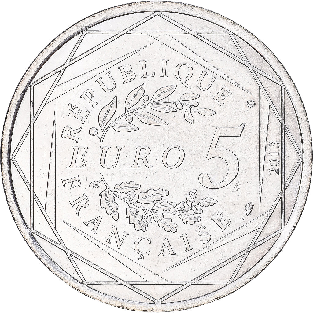 France, 5 Euro, Liberté, 2013, MDP, Billon, SPL, KM:1758