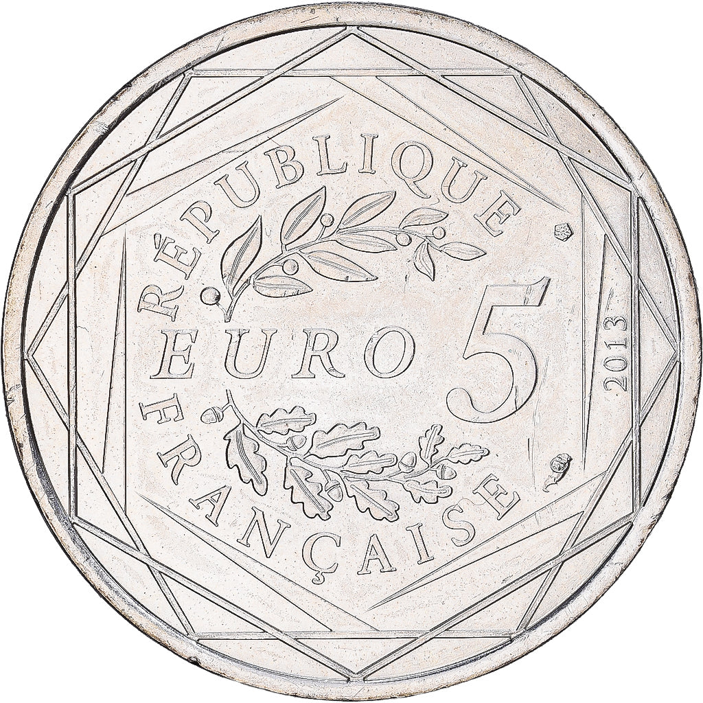 Frankreich, 5 Euro, Fraternité, 2013, MDP, Billon, UNZ