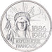 Francja, 100 Francs, Statue de la Liberté, 1986, MDP, Piéfort, Srebro, MS(63)