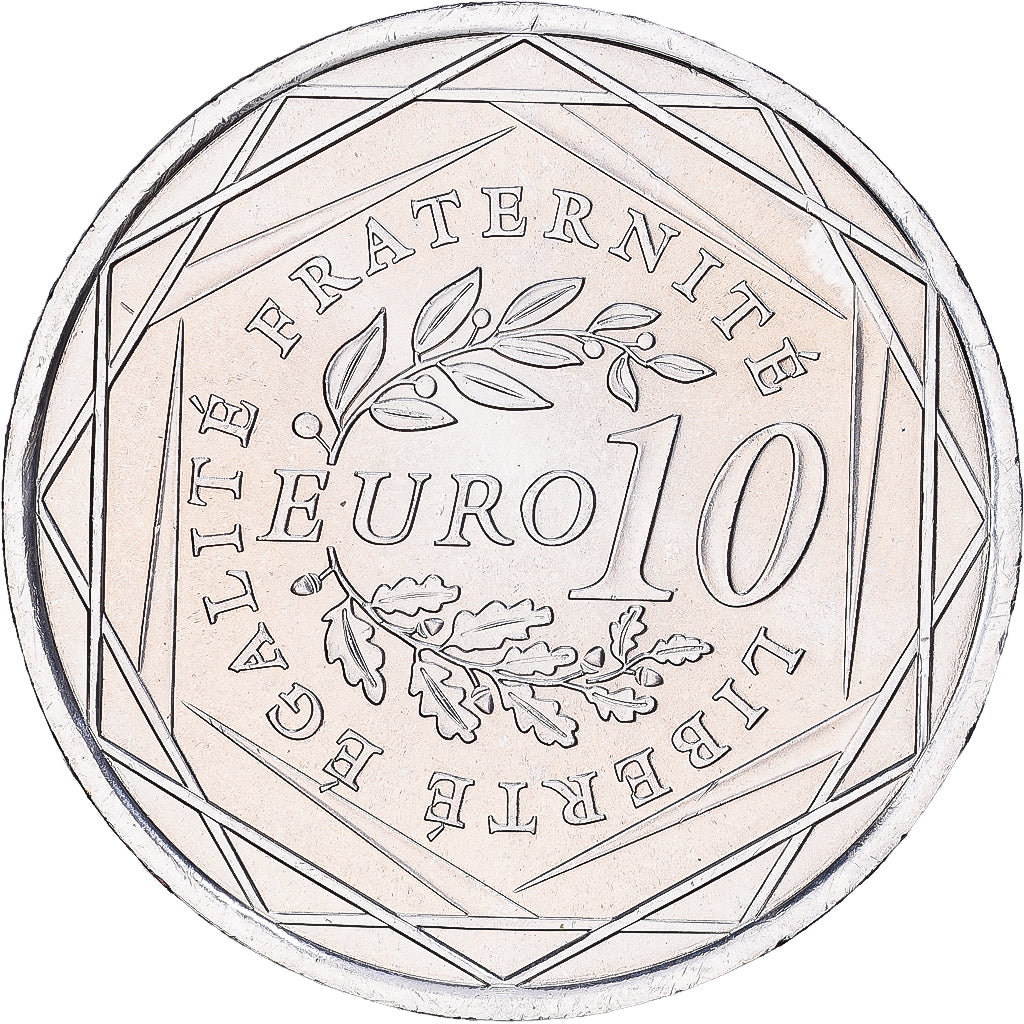 Francia, 10 Euro, Semeuse, 2009, MDP, Plata, SC