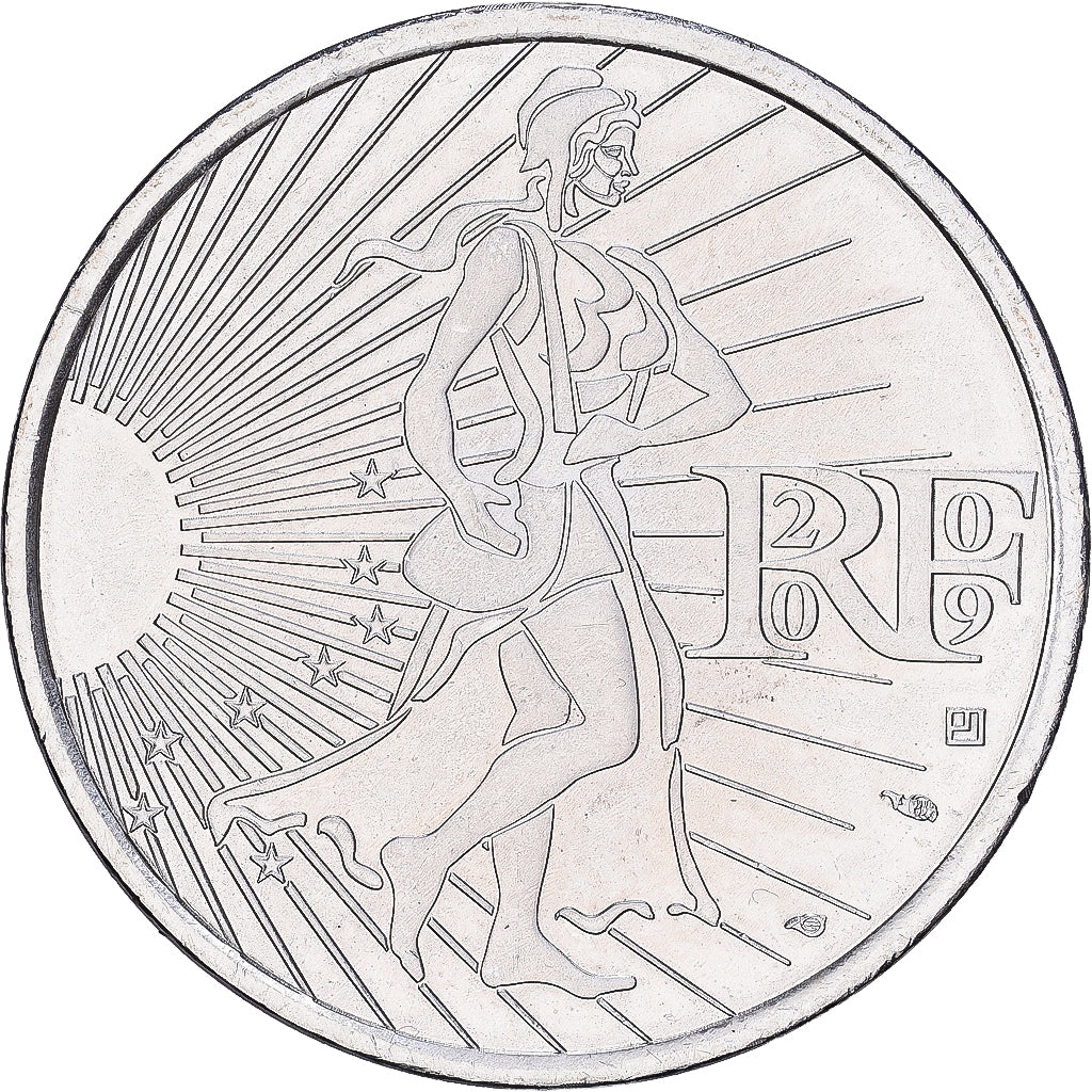 Frankreich, 10 Euro, Semeuse, 2009, MDP, Silber, UNZ