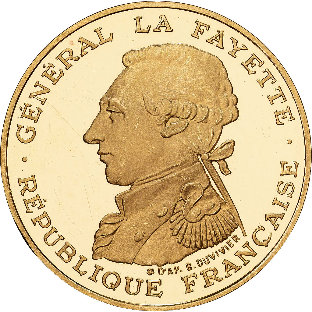 France, 100 Francs, La Fayette, 1987, MDP, Proof, Gold, AU(50-53), Gadoury:902