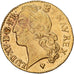 France, Louis XV, louis d'or au bandeau, 1761, Strasbourg, Gold, AU(50-53)