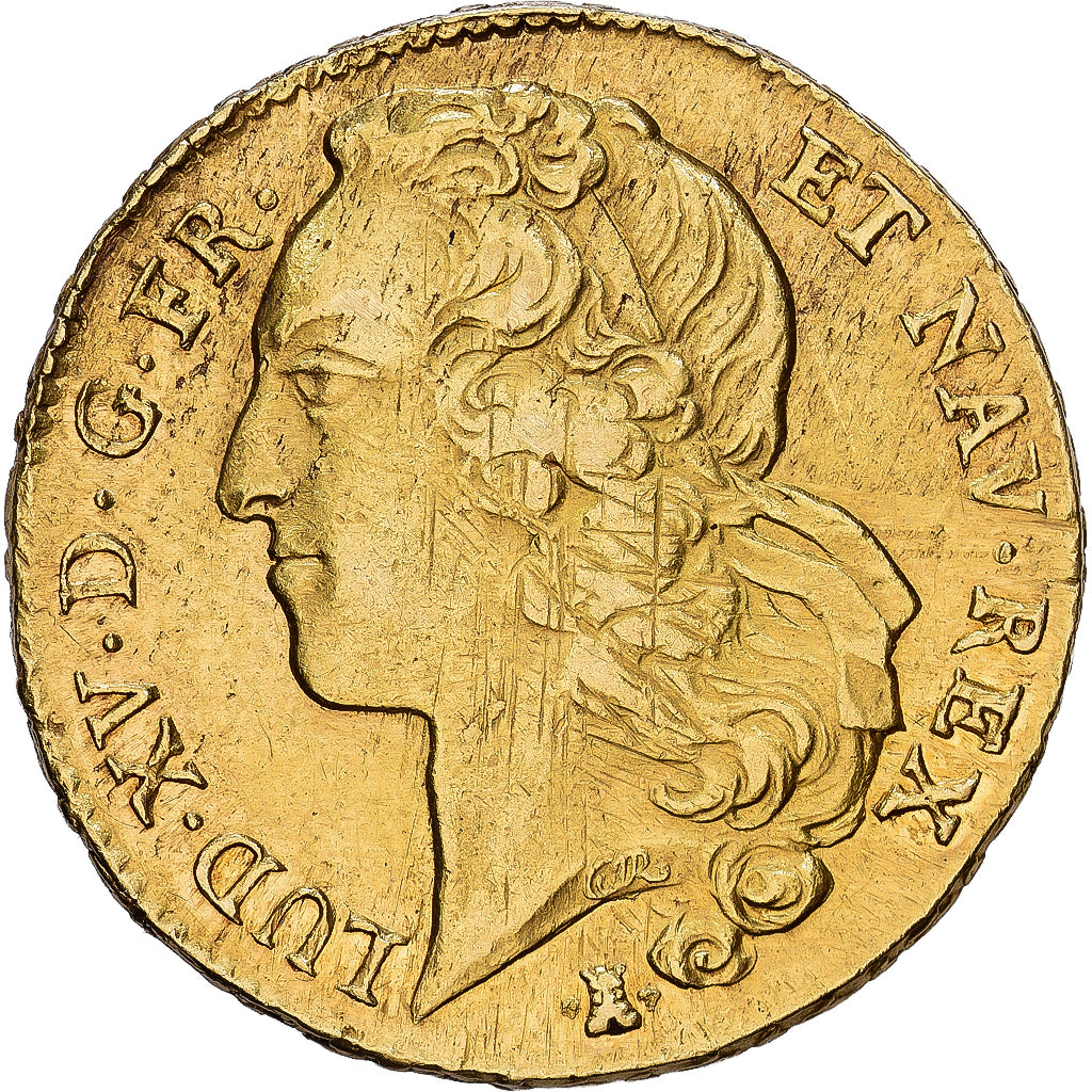 Frankreich, Louis XV, Double Louis d'or au bandeau, 1753, Nantes, Gold, S+