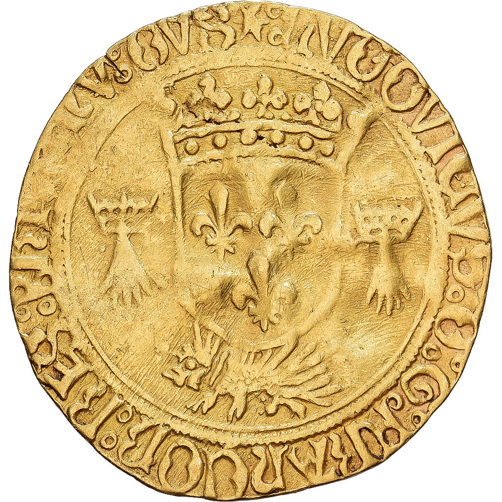 France, Louis XII, Ecu d'or aux Porcs-Epics, 1498-1515, Nantes, Or, TB+