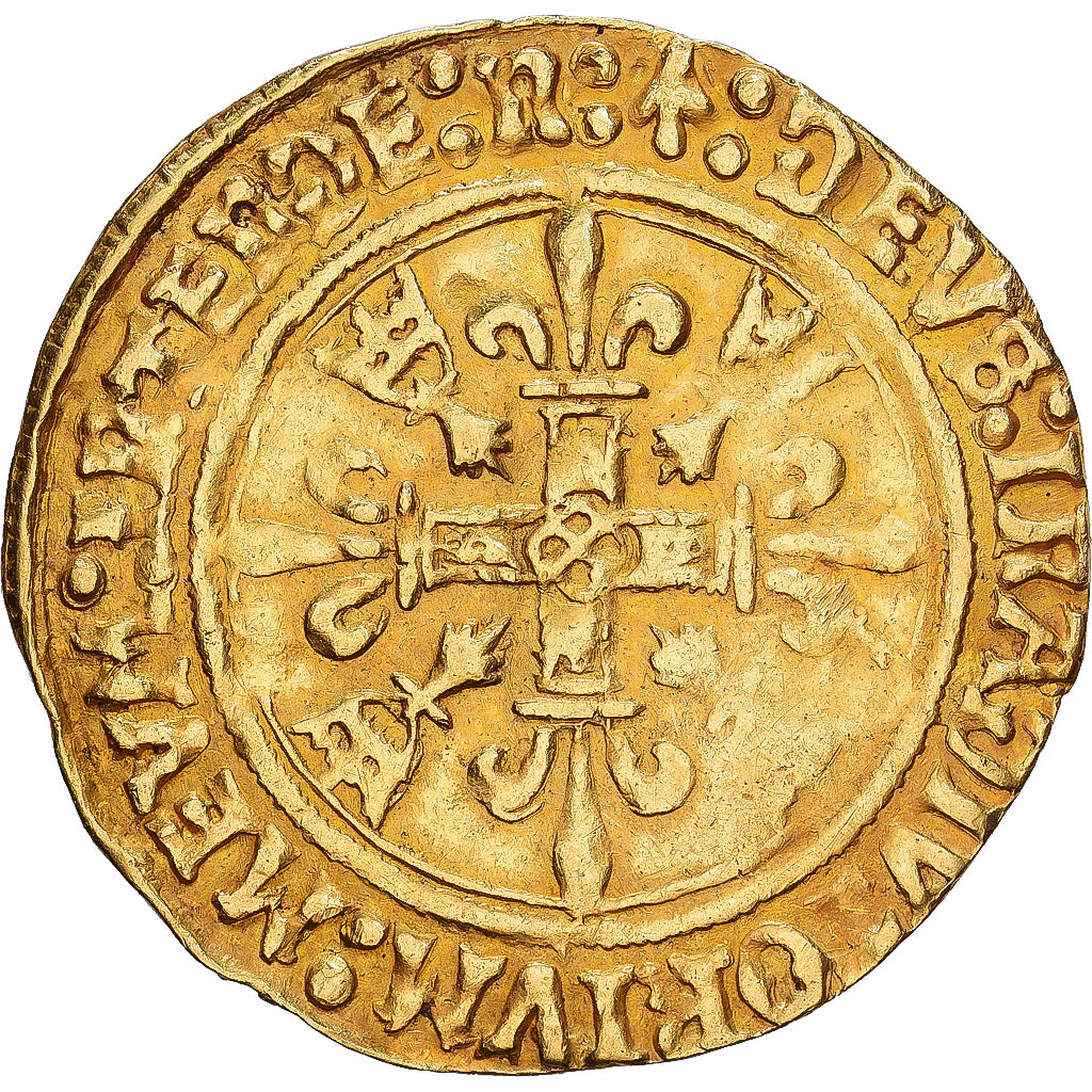 France, Louis XII, Écu d'or aux Porcs-Epics, 1498-1515, Rennes, Or, TB+