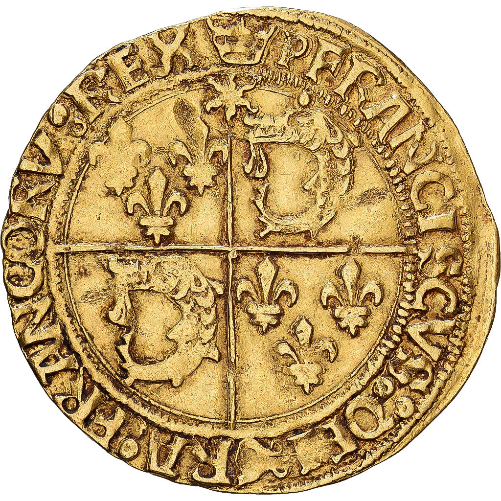 Frankreich, François Ier, Ecu d'or au soleil du Dauphiné, 1519-1522, Cremieu