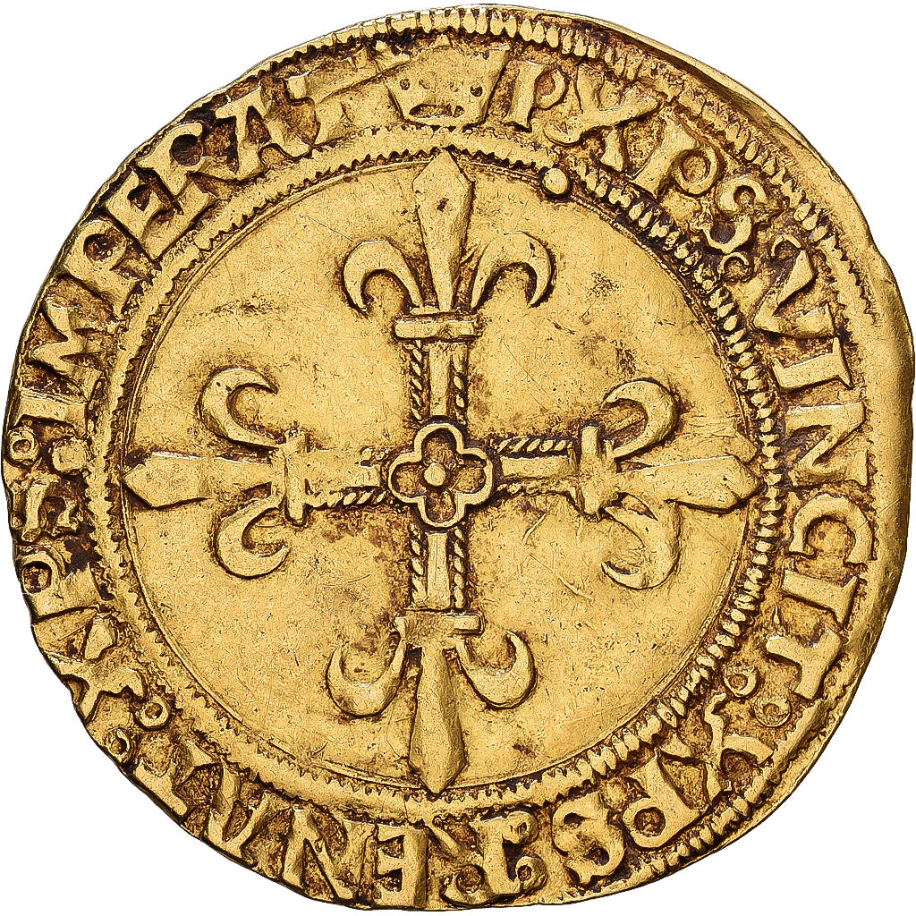 Frankreich, François Ier, Ecu d'or au soleil du Dauphiné, 1519-1522, Cremieu