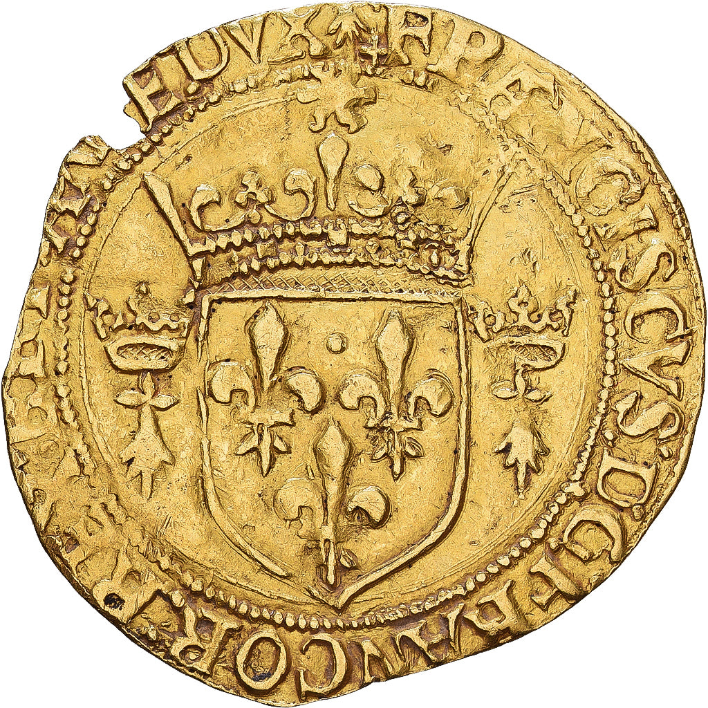 Francia, François Ier, Écu d'or au soleil de Bretagne, 1515-1547, Rennes, Oro