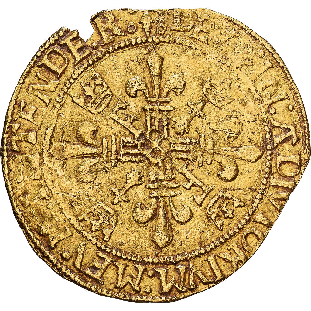 Francia, François Ier, Écu d'or au soleil de Bretagne, 1515-1547, Rennes, Oro