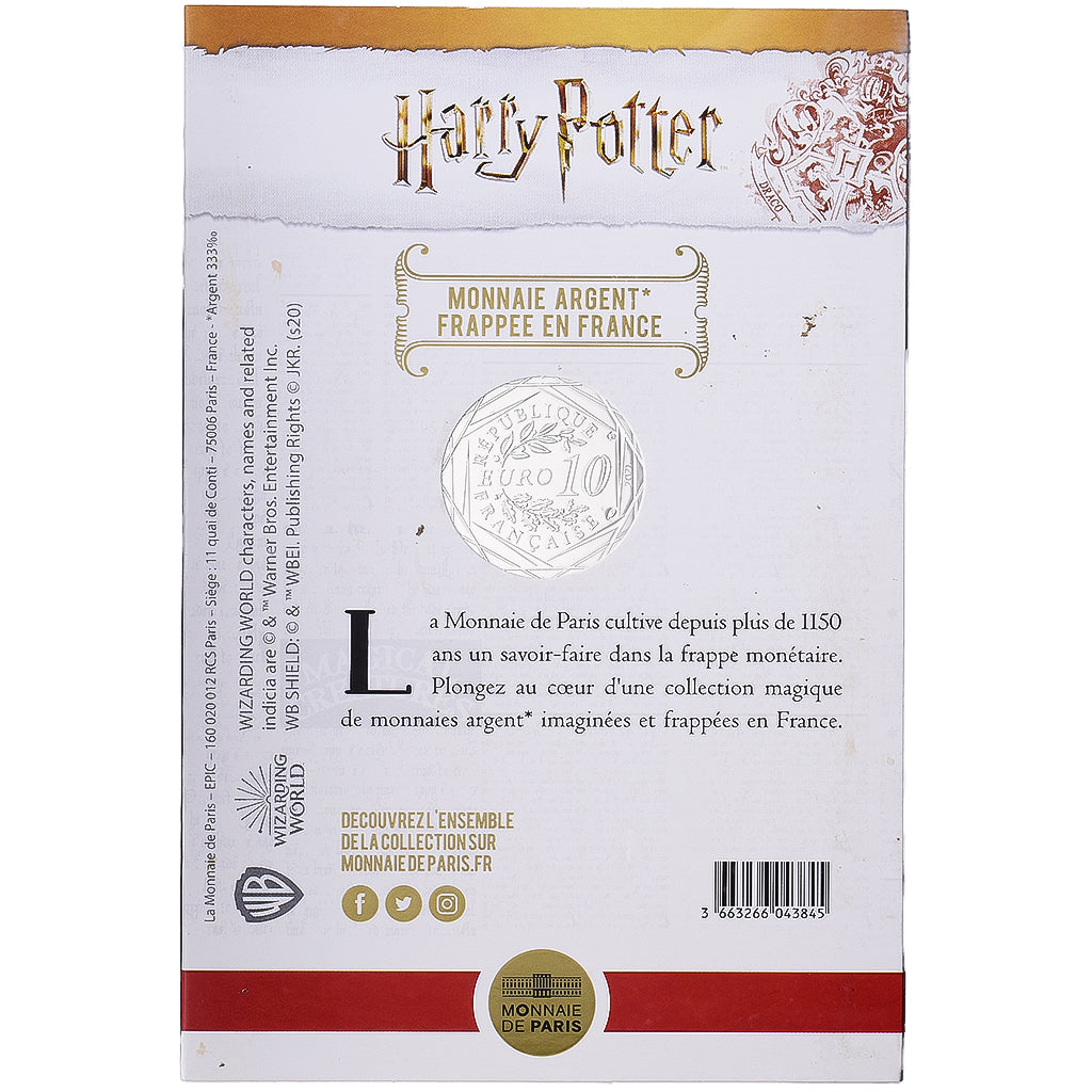France, 10 Euro, Harry Potter et la chambre des secrets (4/18), 2021, MDP