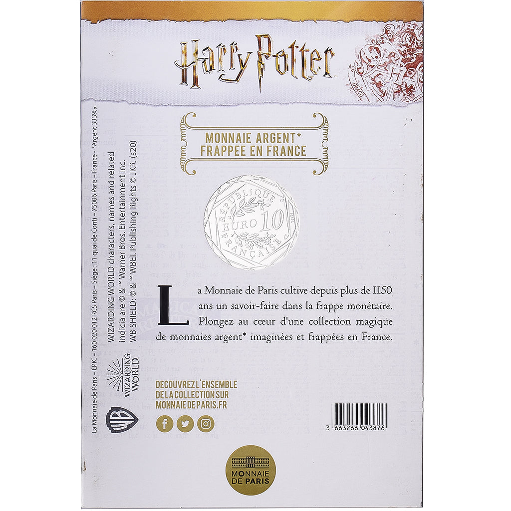 France, 10 Euro, Harry Potter - Château de Poudlard (18/18), 2021, MDP, Billon
