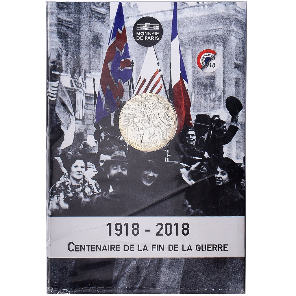 France, 10 Euro, Centenaire de la Première Guerre mondiale, 2018, MDP, Billon