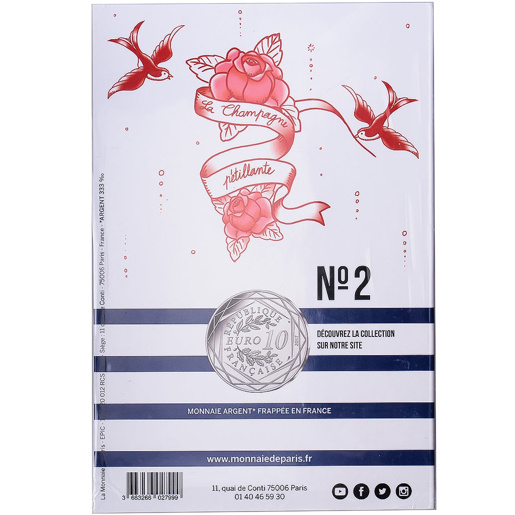 France, 10 Euro, La France par Jean-Paul Gaultier (2/24), 2017, MDP, Billon, SPL