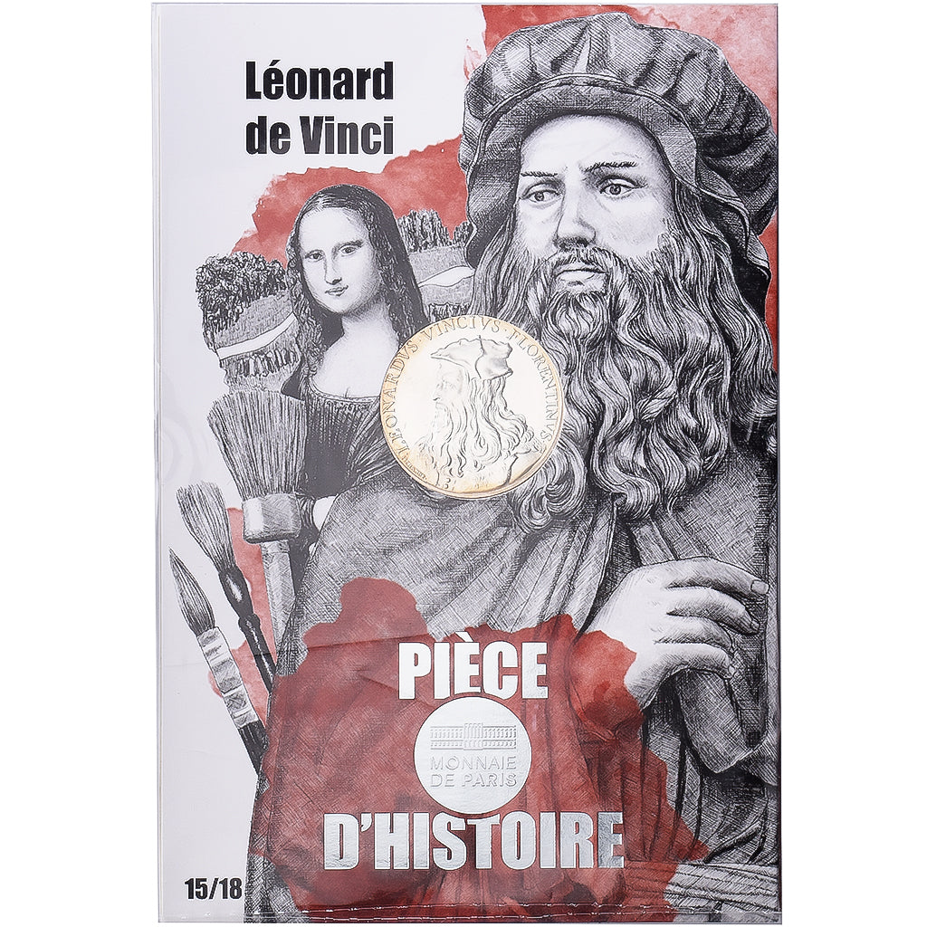 France, 10 Euro, Pièces d'Histoire - Léonard de Vinci, 2019, MDP, Billon, SPL