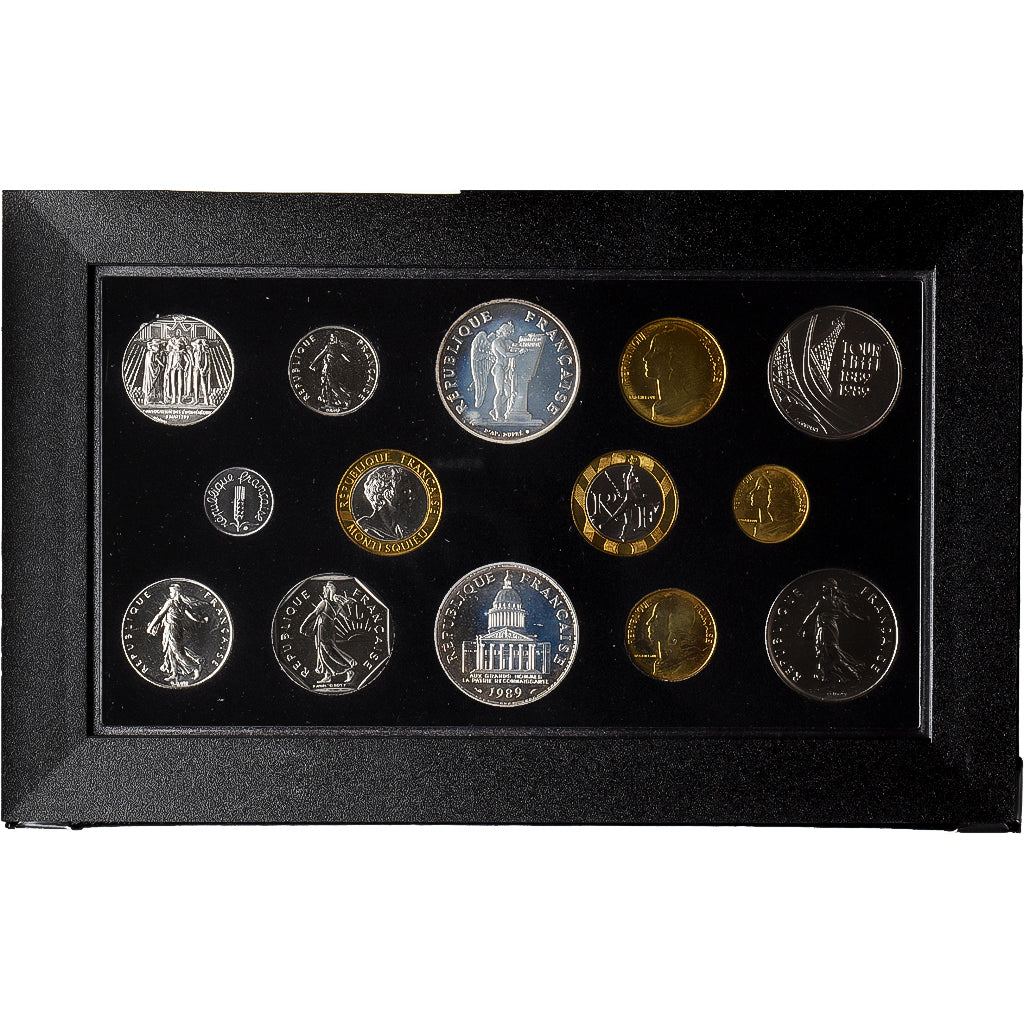 Frankreich, Coffret 1 c. à 100 frs., Montesquieu, 1989, MDP, série FDC, STGL