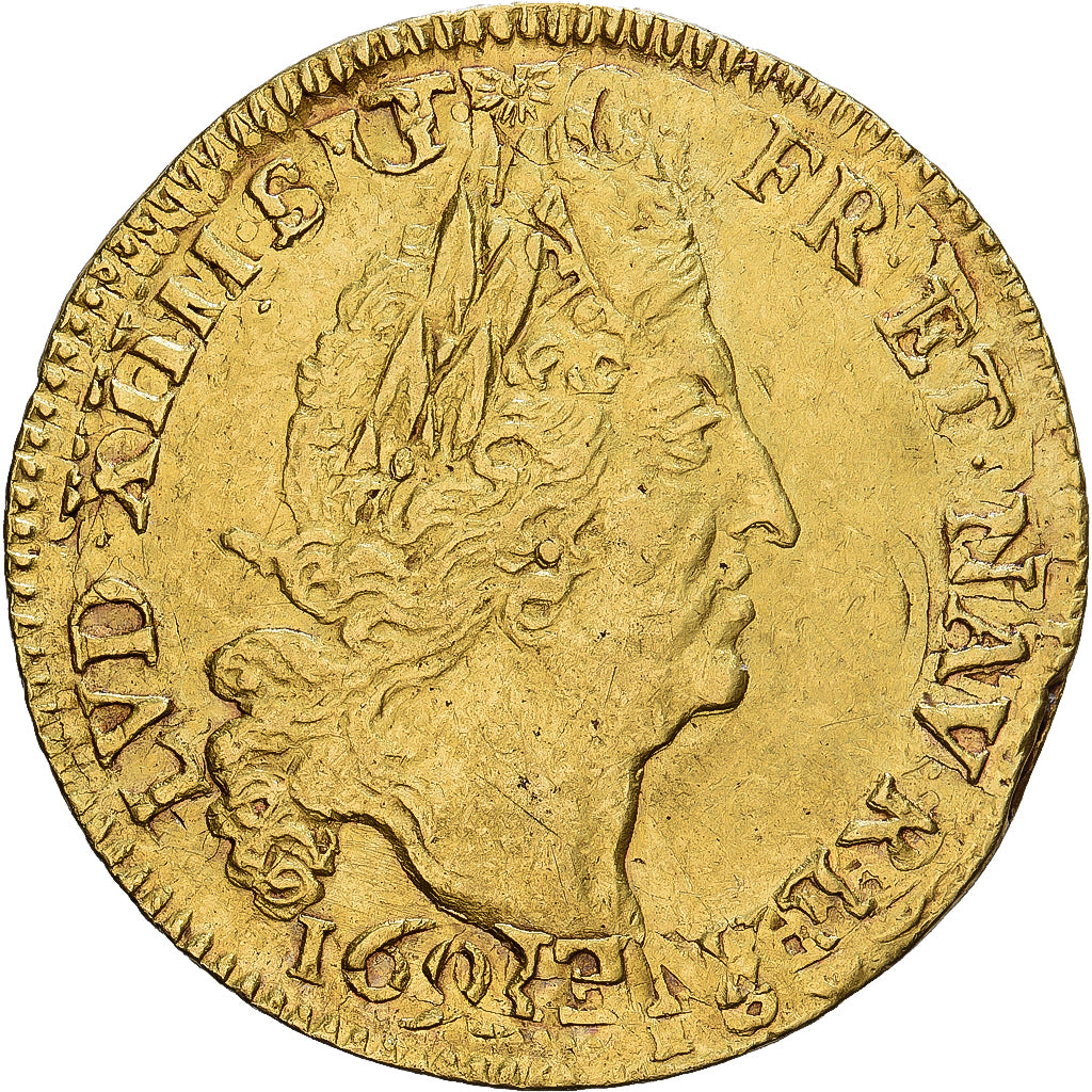 France, Louis XIV, Louis d'or aux 4 L, 1693, Paris, réformé, Or, TTB+