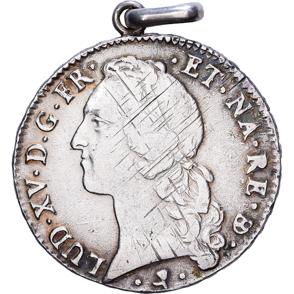 Francia, Écu de Béarn au bandeau, 1766, Pau, Plata, BC+, Gadoury:322a